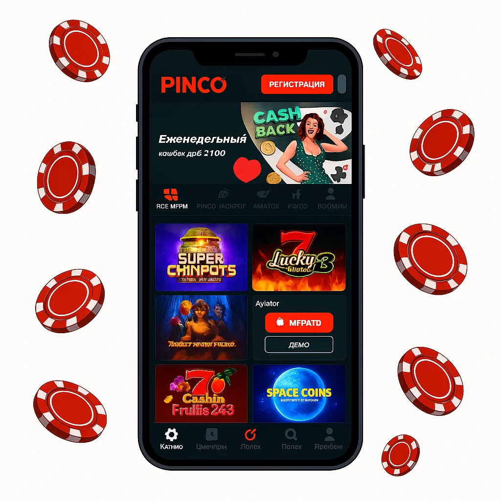 Pinco casino предлагает мобильное казино с популярными слотами для игроков Казахстана